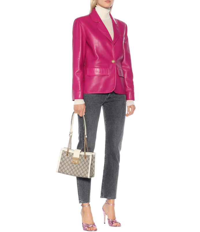 leather blazer