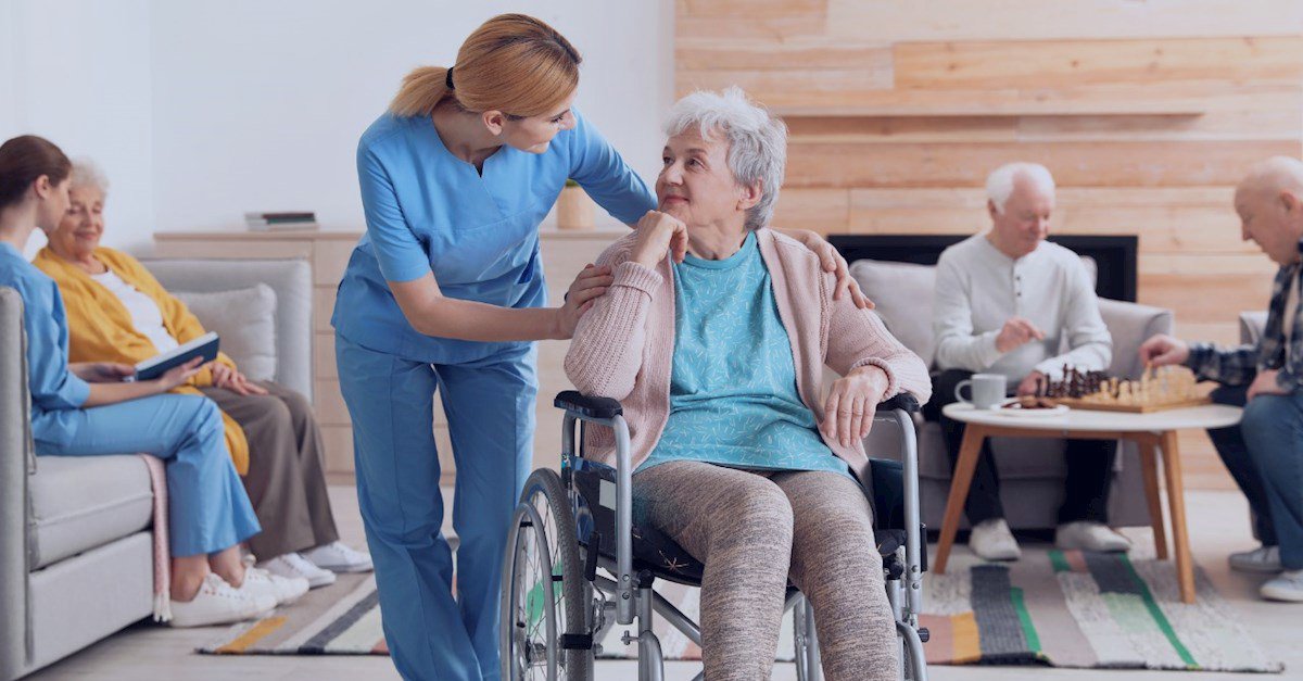 elderly woman, caring, home care, home care services