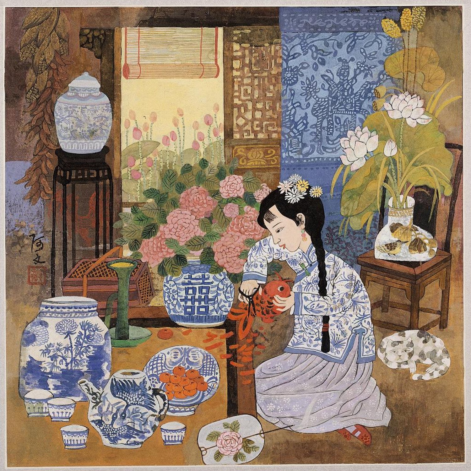 What are Chinese calligraphy drawings and how do they blend art and writing