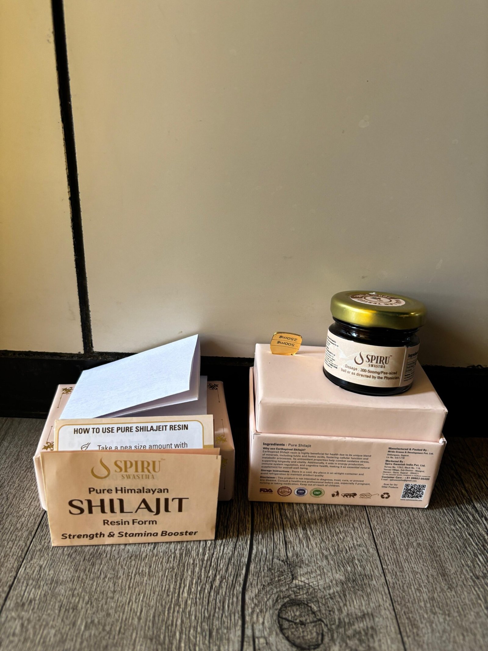 spiru swastha shilajit resin
