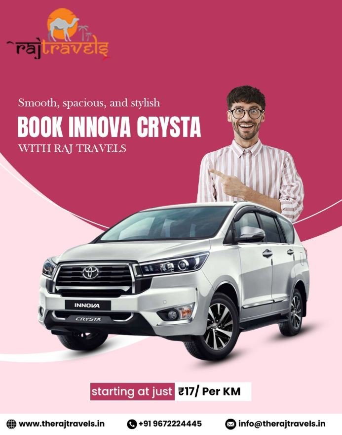 Innova Crysta hire Jaipur