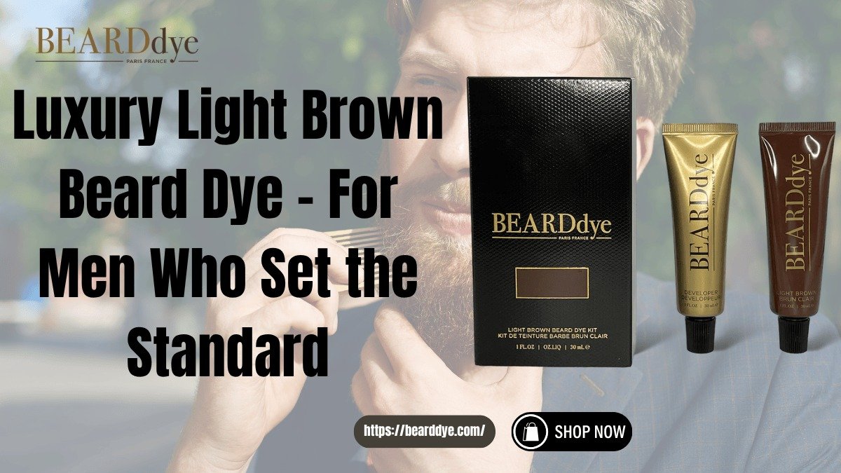 Luxury Light Brown Beard Dye