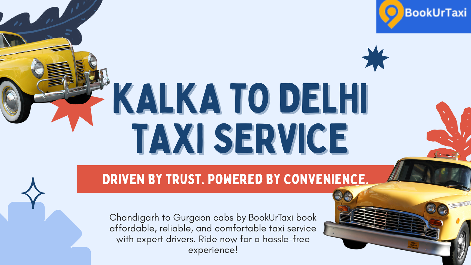 Kalka to Delhi taxi service