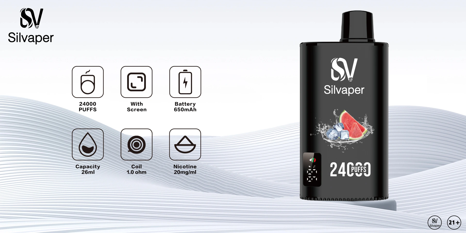 Silvaper 24000 Puffs