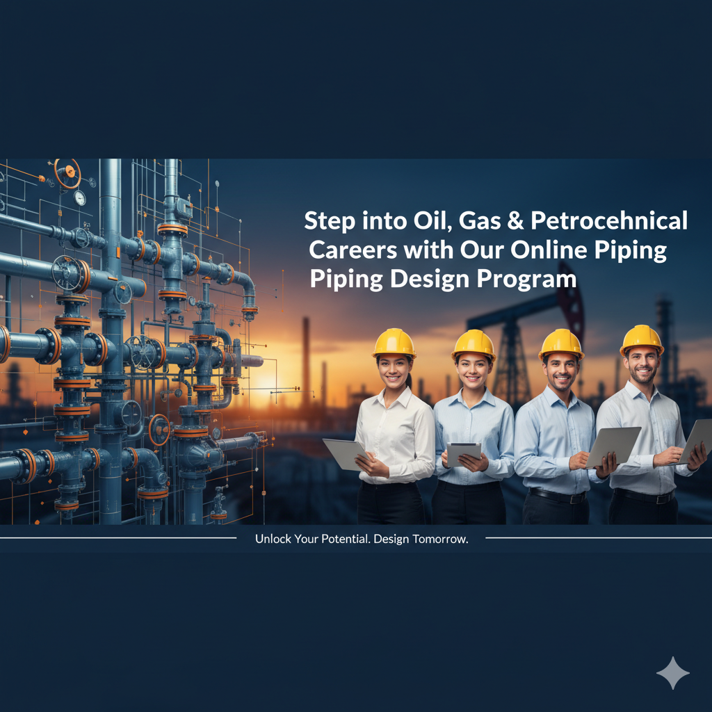 Step into Oil, Gas & Petrochemical Careers with Our Online Piping Design Program