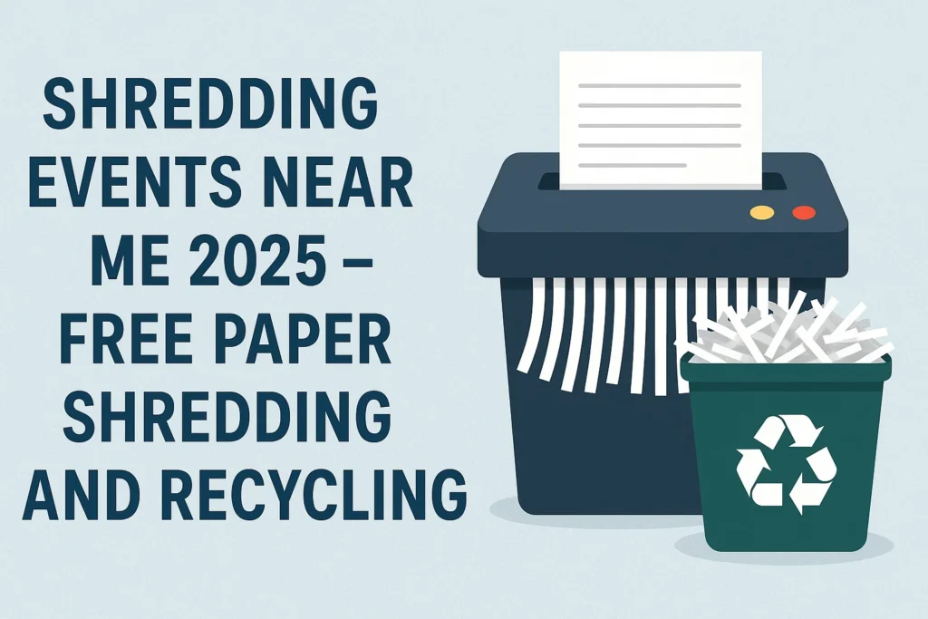 Shredding Events Near Me 2025