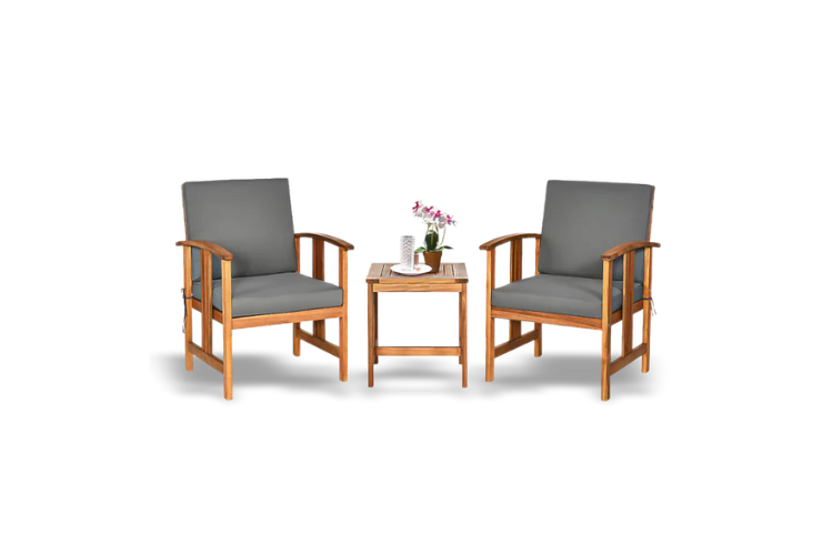 table and chair set for the patio