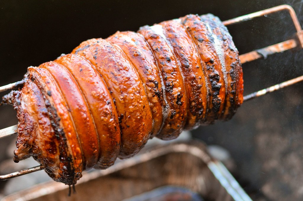 Cooking Pork on a Rotisserie!
