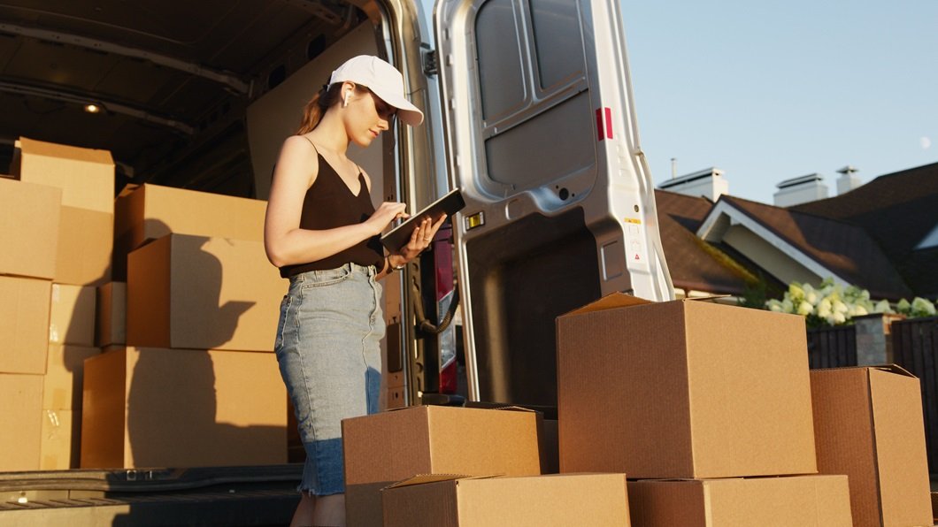cardboard boxes