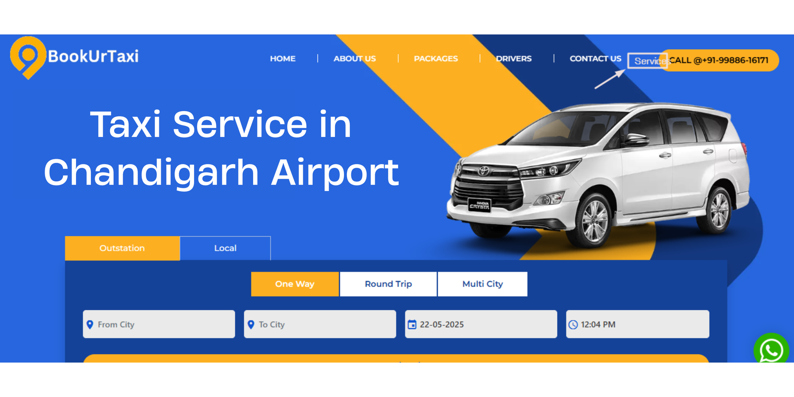 Taxi Service in Chandigarh Airport | Chandigarh Airport Taxi